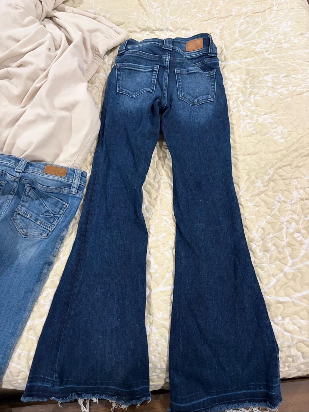 BKE Girls Dark Blue Flare Jeans